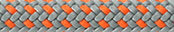 Polyester Accessory Cord Gray/Orange