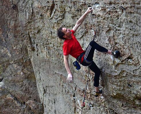 Climbing picture of MAXIM athlete Eric Hörst
