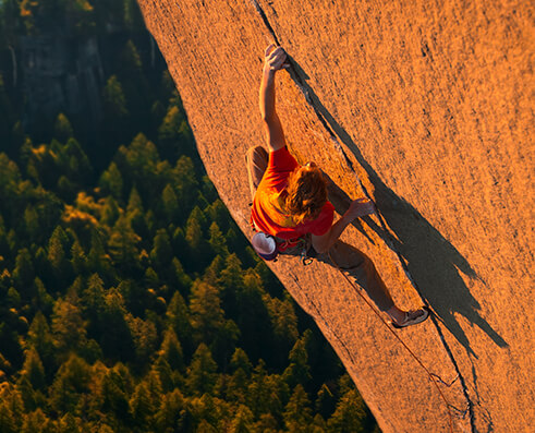 Climbing picture of MAXIM athlete Will Stanhope